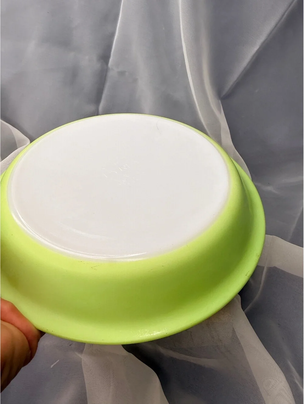 Pyrex Lime Green 9.5” Pie Plate 209 Vintage Milk Glass Pie Dish USA